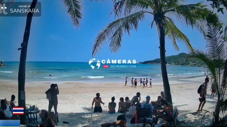 Live Haad Rin Beach Webcam From House Of Sanskara, Thailand.