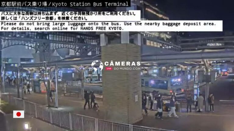 Live webcam Kyoto Station Bus Terminal, Kyoto, Japan