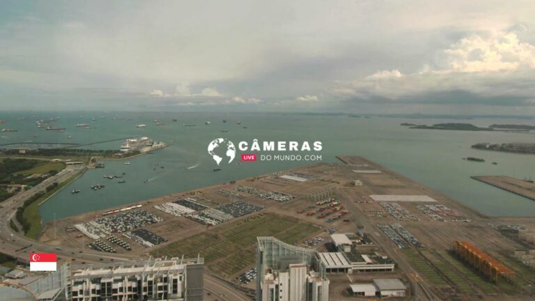 Live HD Webcam of Singapore Port, Tanjong Pagar, Singapore.