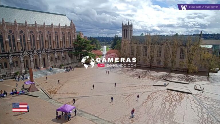 Live HD Webcam Red Square & Central Plaza UW, USA.