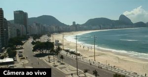 Câmera panoramica ao vivo na praia de Copa Cabana