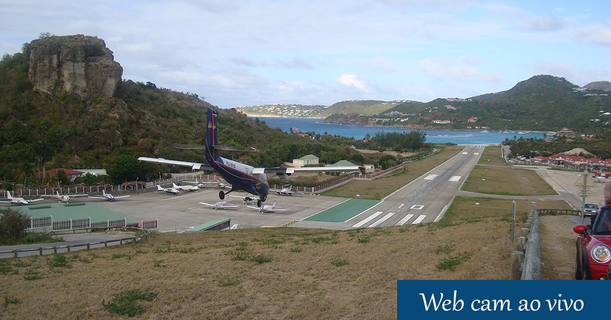 Câmera ao vivo Aeroporto StBarth in live Câmeras Online