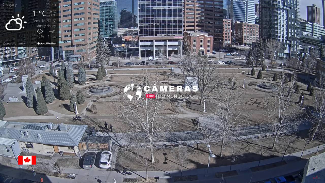 Câmera ao vivo Central Memorial Park, Calgary, Alberta, Canada.