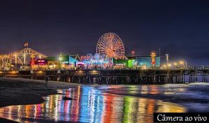 Câmera ao vivo pier de Santa Monica California