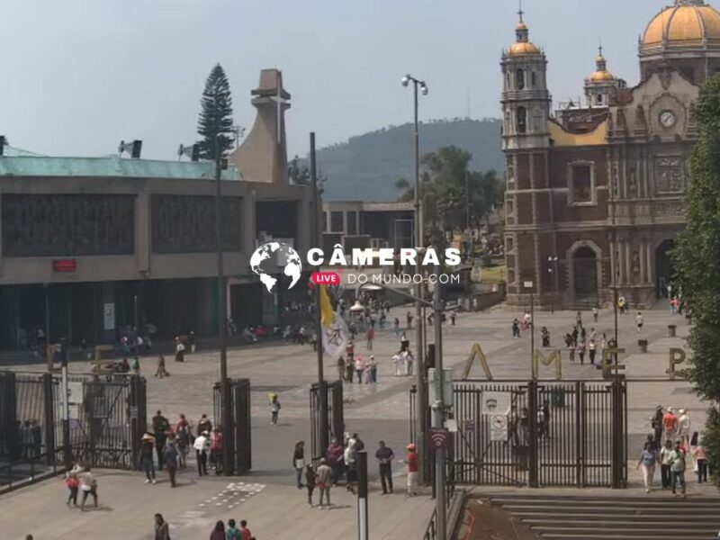 Web cam ao vivo Basílica de Guadalupe no México.