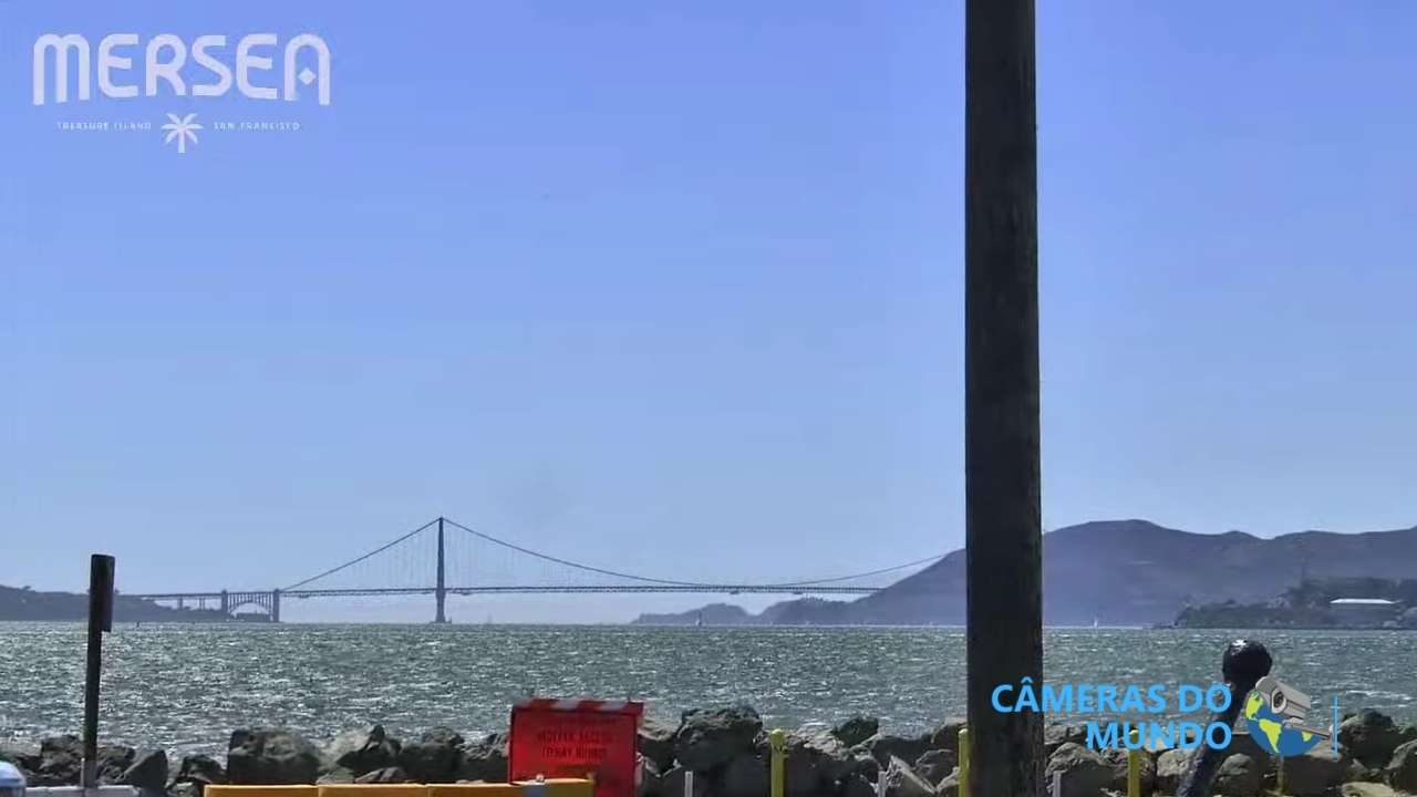 Câmera ao vivo da Treasure Island em São Francisco.