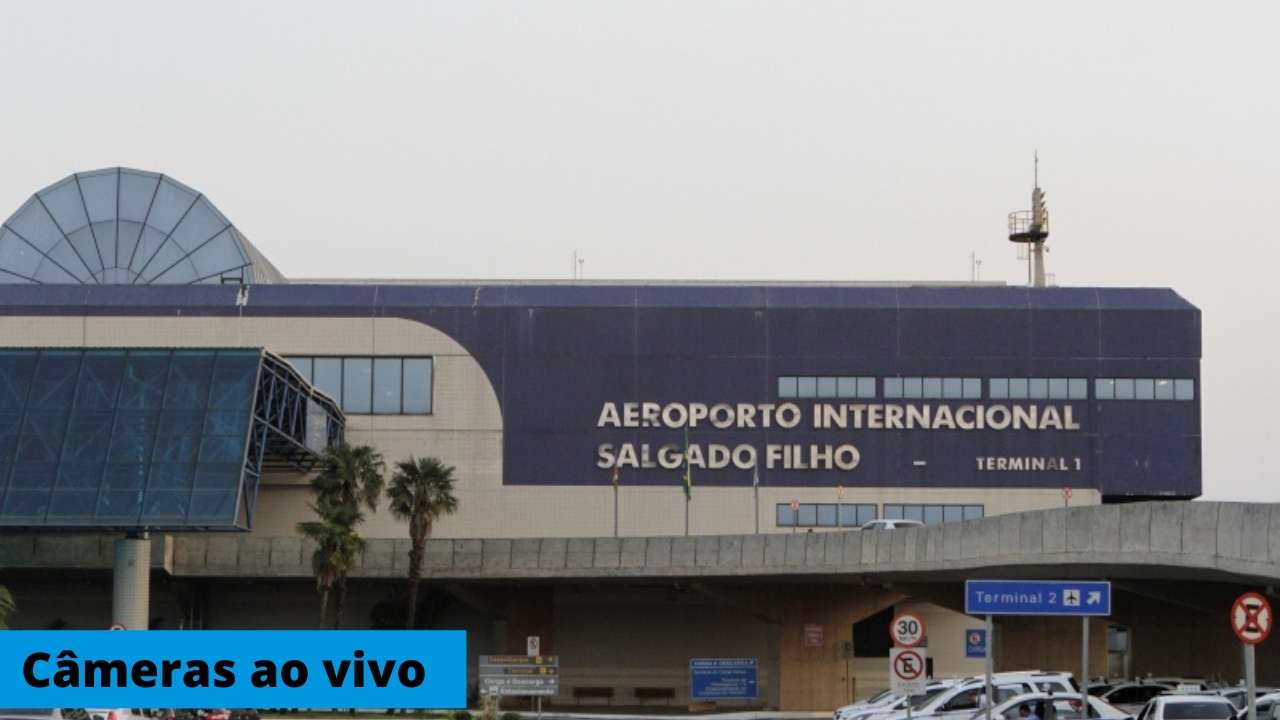 Câmera ao vivo aeroporto Salgado Filho em porto Alegre.
