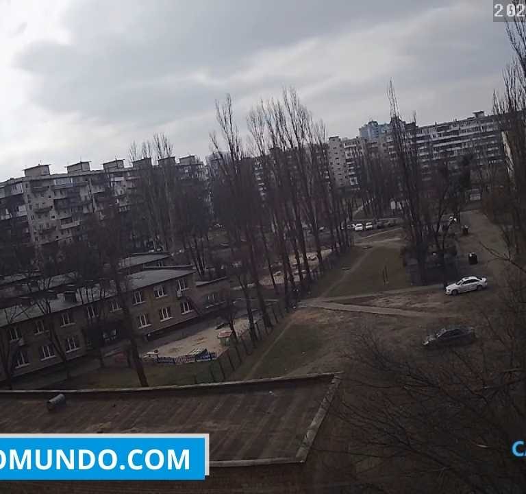 Distrito de Obolon em Kiev, Ucrânia Livem Cam