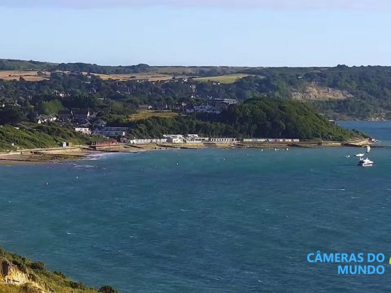 Câmera ao vivo da Ilha de Wight no Reino Unido.