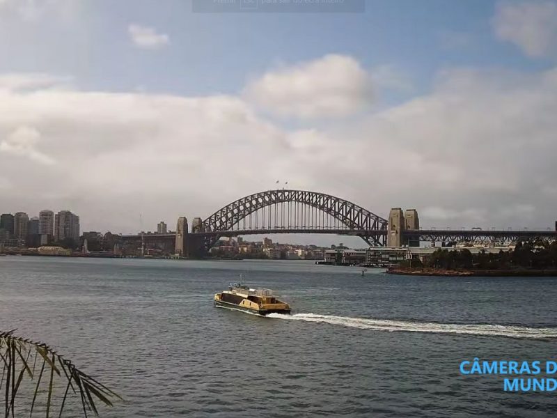Câmera ao vivo da ponte do porto de Sydney, Austrália.