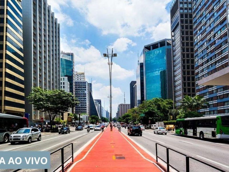 Câmera ao vivo Avenida Paulista em São Paulo.