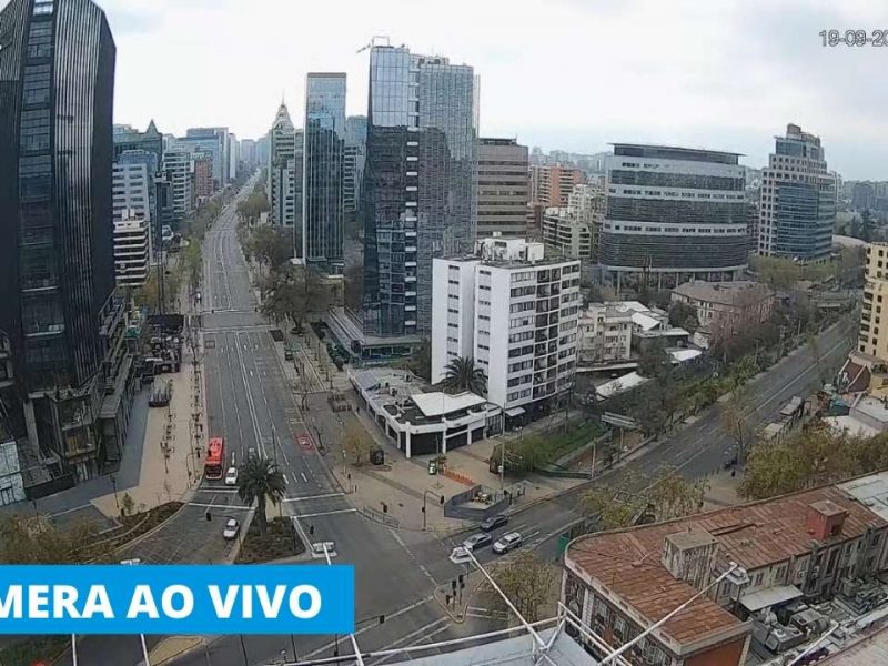 Live cam Providencia, Las Condes, Santiago, Chile.