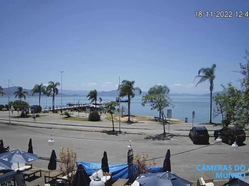 Câmera ao vivo da Avenida Beira Mar Norte, Florianópolis, Santa Catarina.