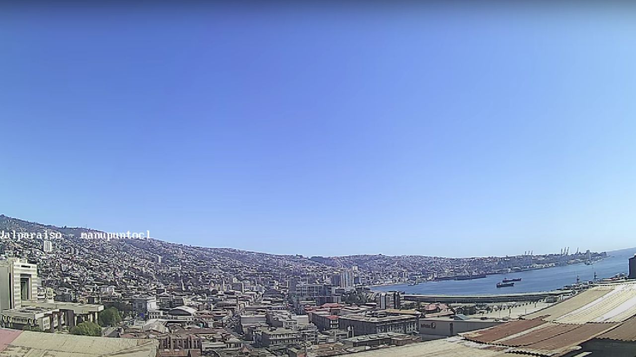Câmera en vivo de Valparaiso, Valpo, Chile.