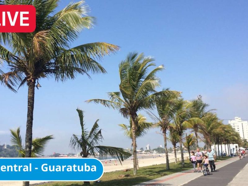 Câmera ao vivo Praia Central em Guaratuba no Paraná.