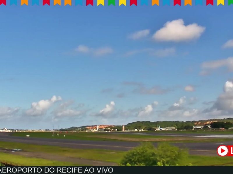Câmera ao vivo do Aeroporto de Recife.
