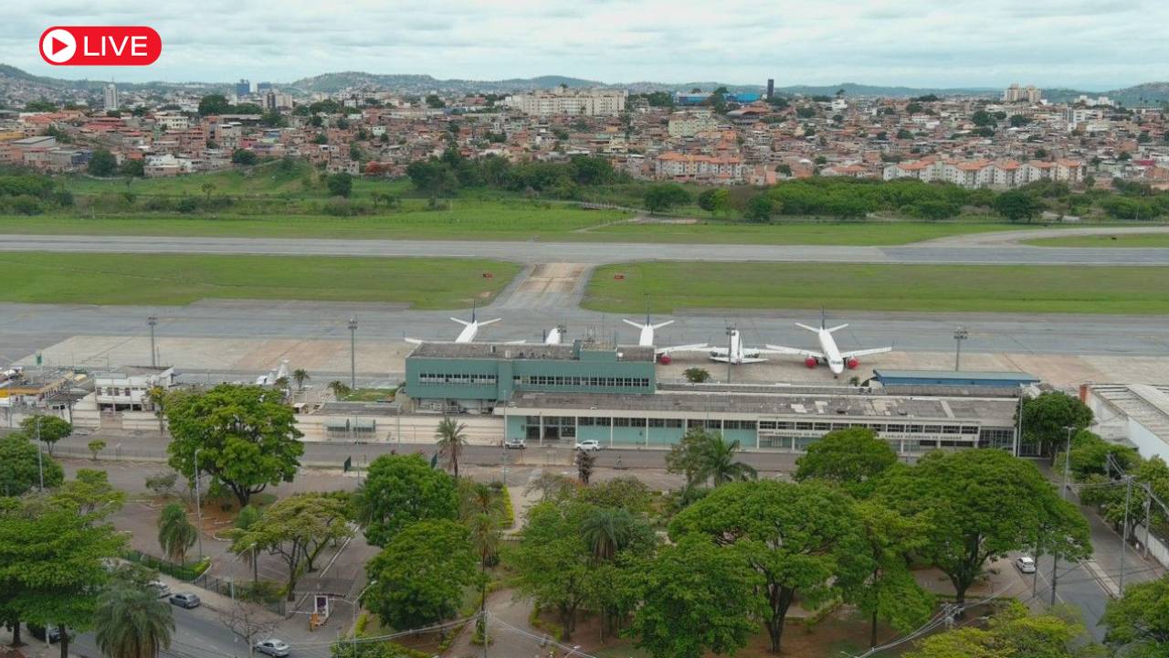 Aeroporto da Pampulha ao vivo.