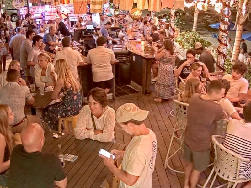 Beach Bar St. John Webcam live.