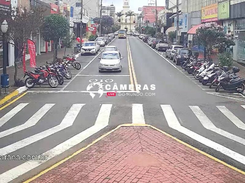 Câmera ao vivo da Avenida Curitiba em Apucarana, Paraná.