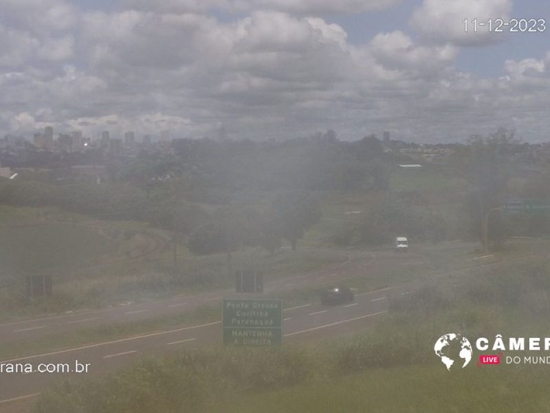 Câmera ao vivo do trânsito entre as cidades de Apucarana e Maringá, Paraná.