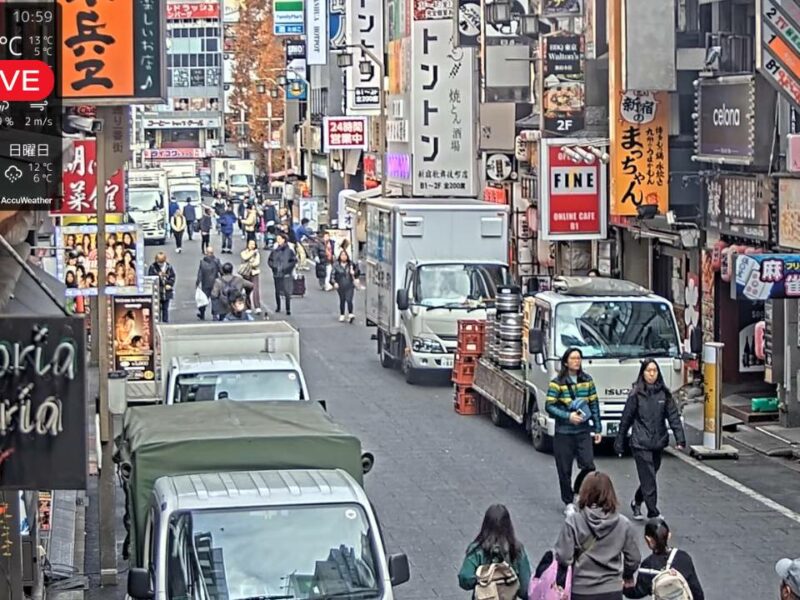Câmera ao vivo Kabukicho no Japão.