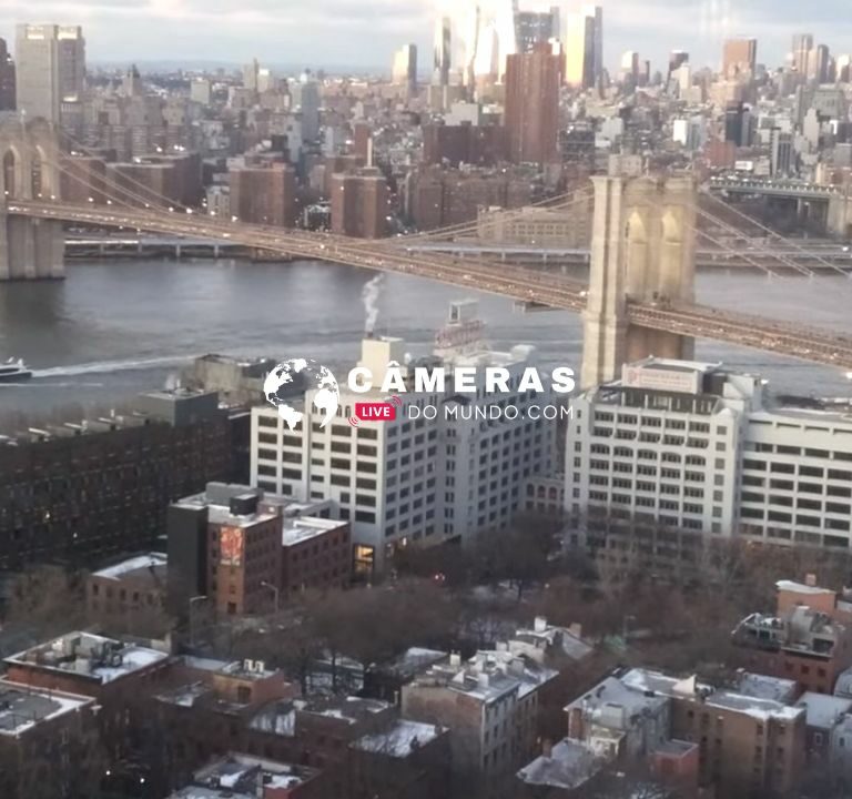 Câmera ao vivo Ponte do Brooklyn, NYC.