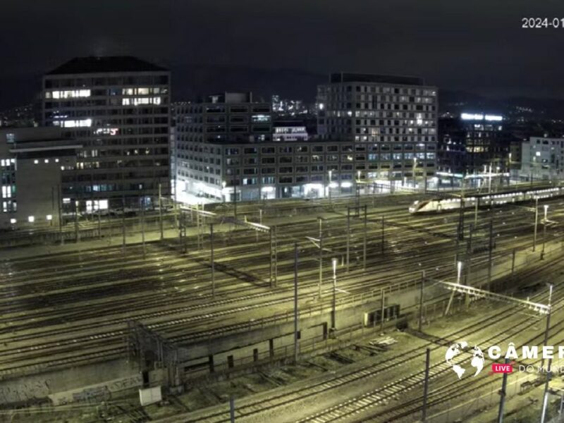 Câmera ao vivo Linhas férreas de Zürich Hauptbahnhof.