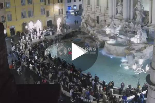 Câmera ao vivo Fontana di Trevi, Roma, Italia.