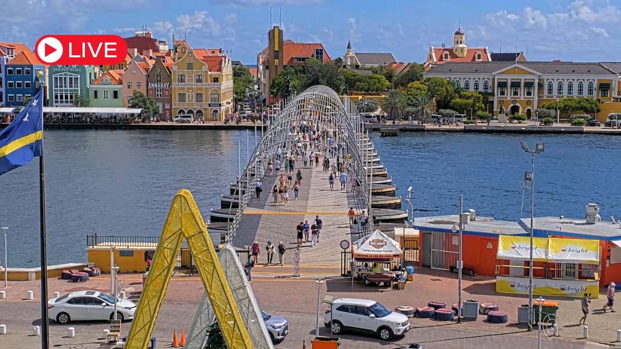 Câmera ao vivo em Handelskade & Brionplein em Willemstad.