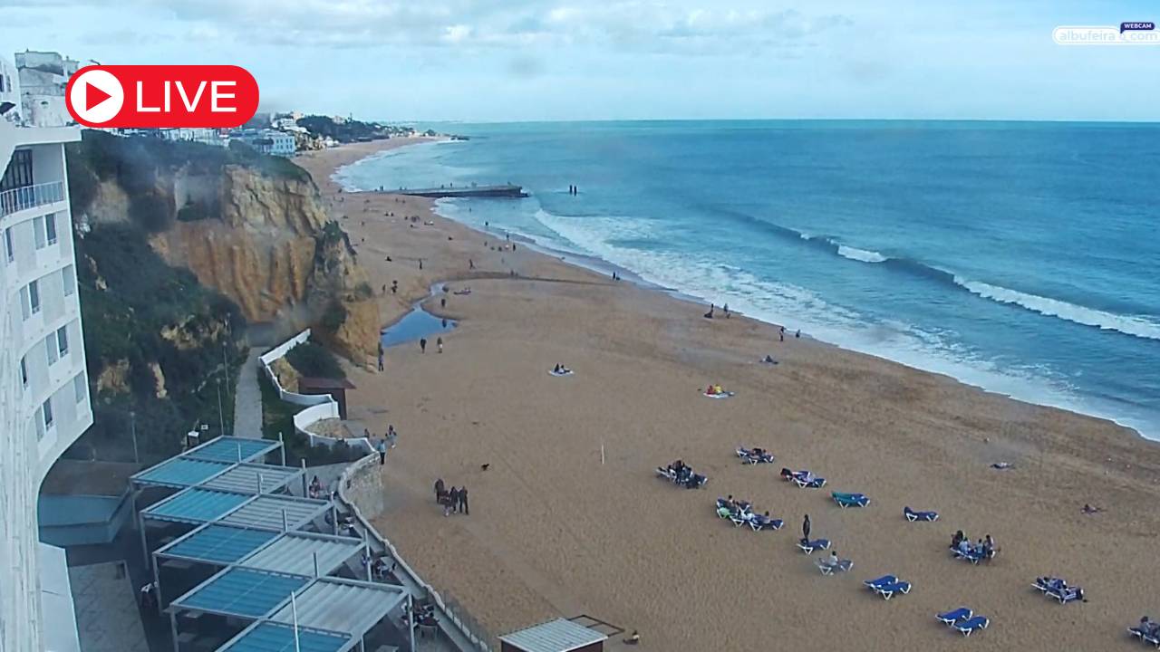 Câmera ao vivo Peneco Beach, Albufeira, Portugal.