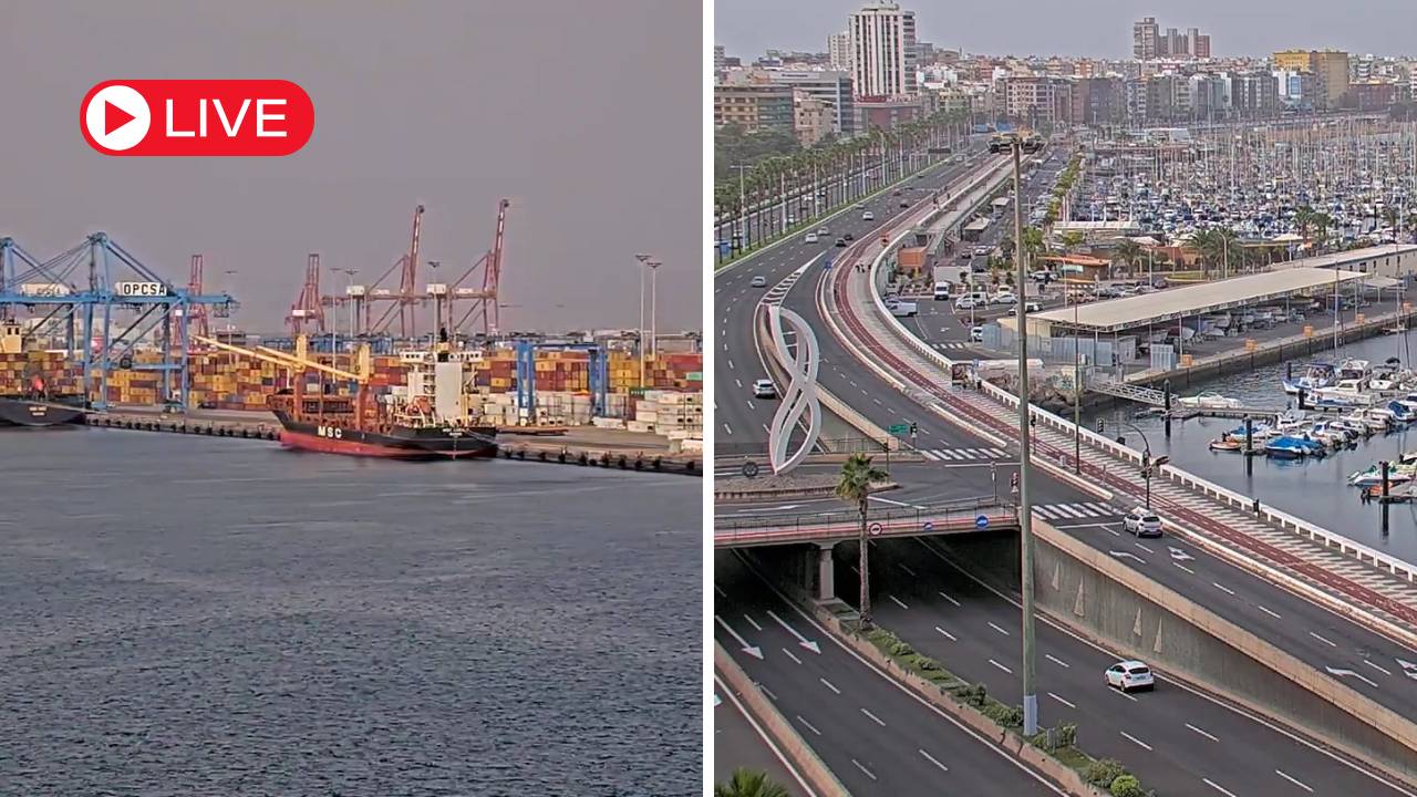 Câmeras ao Vivo Porto e Marina de La Luz Las Palmas Espanha Câmeras