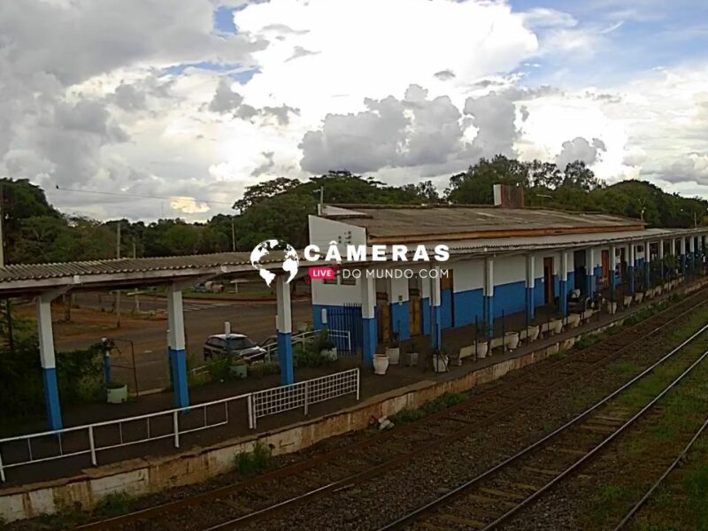 Câmera ao vivo da Estação Ferroviária de Santa Fé do Sul, SP.