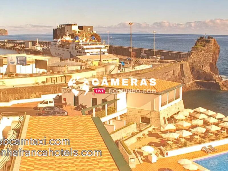 Câmera ao vivo Penha França Mar em Funchal na Illha da Madeira em Portugal.