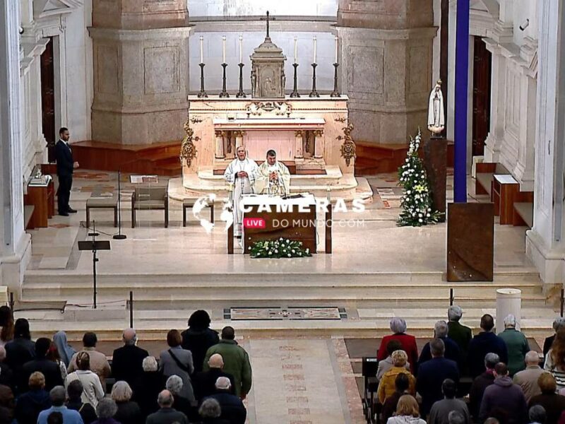 câmera ao vivo o Santuário De Fátima em Portugal.