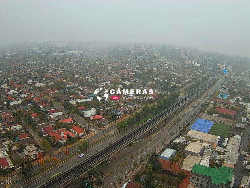 Panorâmica Santiago Sudeste, Chile, ao vivo.