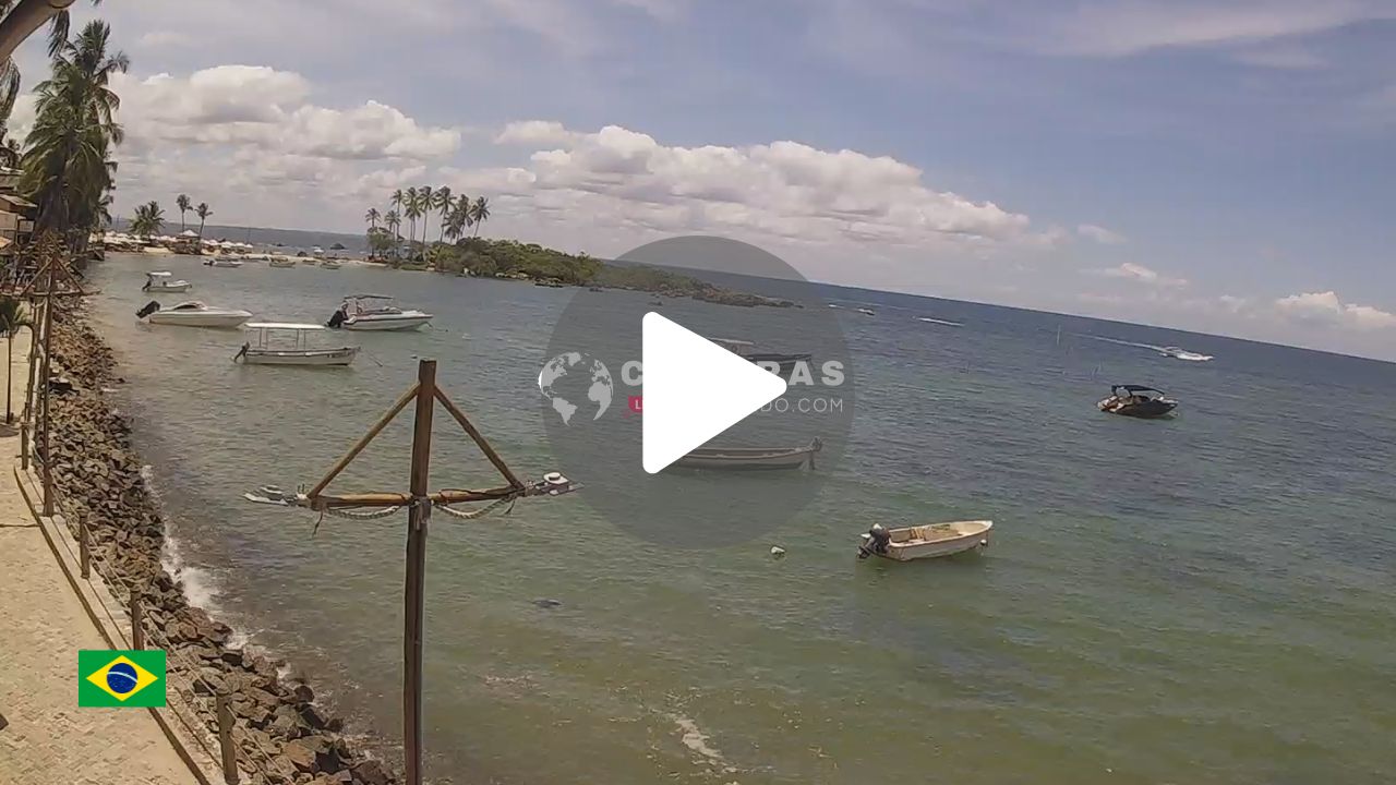 câmera ao vivo da praia morro de são paulo, bahia
