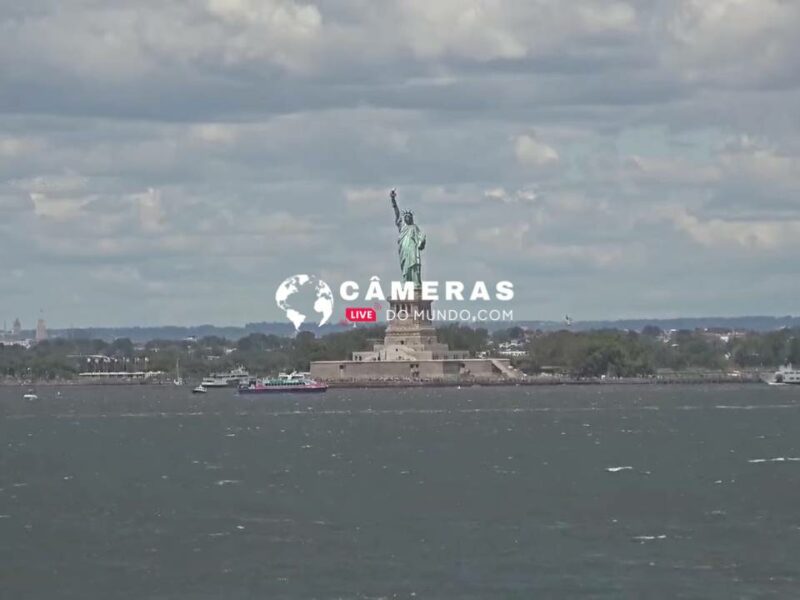 Câmera ao vivo Estátua Da Liberdade, USA.