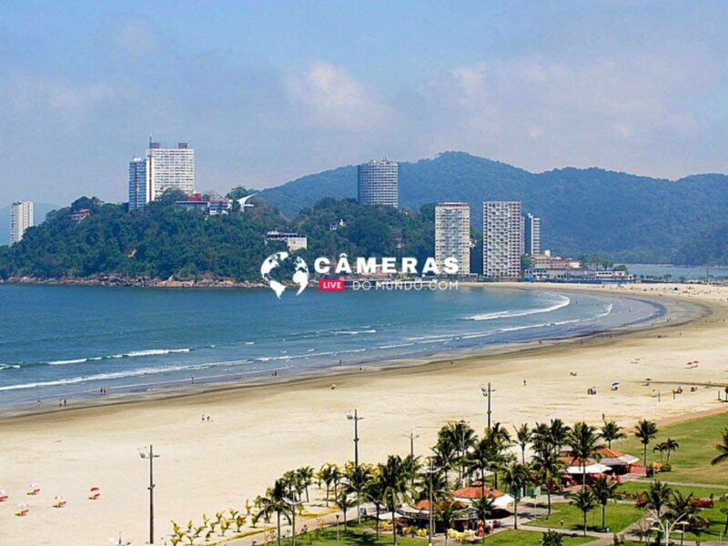 Câmeras ao vivo Praia do Itararé, São Vicente, SP.