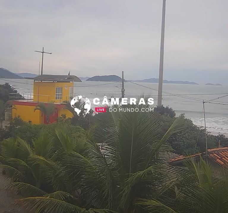 Câmera ao vivo da Praia de Palmas, Governador Celso Ramos, SC.