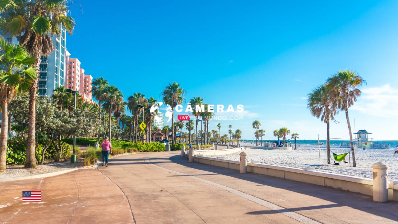 Câmeras ao vivo Clearwater Beach, Flórida.