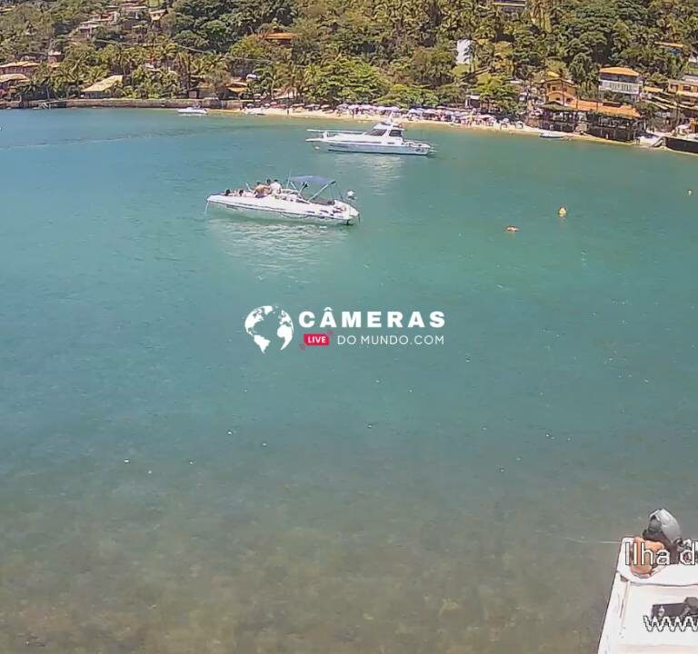 Câmeras ao vivo Ilha das Cabras, Ilhabela.