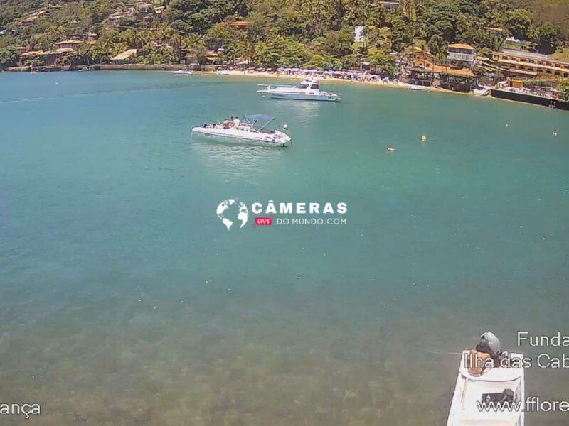 Câmeras ao vivo Ilha das Cabras, Ilhabela.