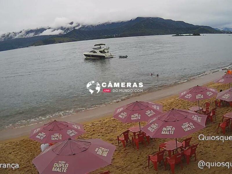 Câmera ao vivo Praia Grande, Ilhabela-SP.