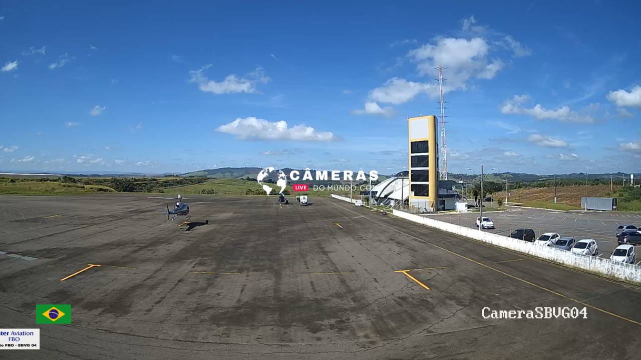 Câmeras ao vivo Aeroporto de Varginha - MG.