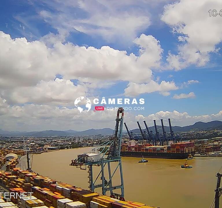 Câmera ao Vivo do Canal do Porto e Ferry Boat em Itajai Santa Catarina.