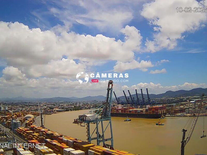 Câmera ao Vivo do Canal do Porto e Ferry Boat em Itajai Santa Catarina.