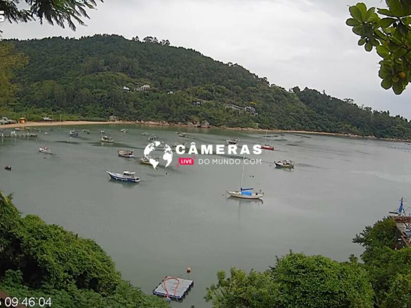 Câmera ao vivo Praia de Calheiros, Governador Celso Ramos.