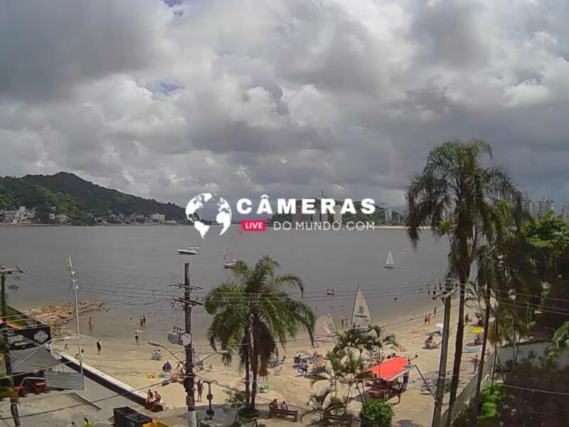 Câmera ao vivo Praia dos Milionários em São Vicente