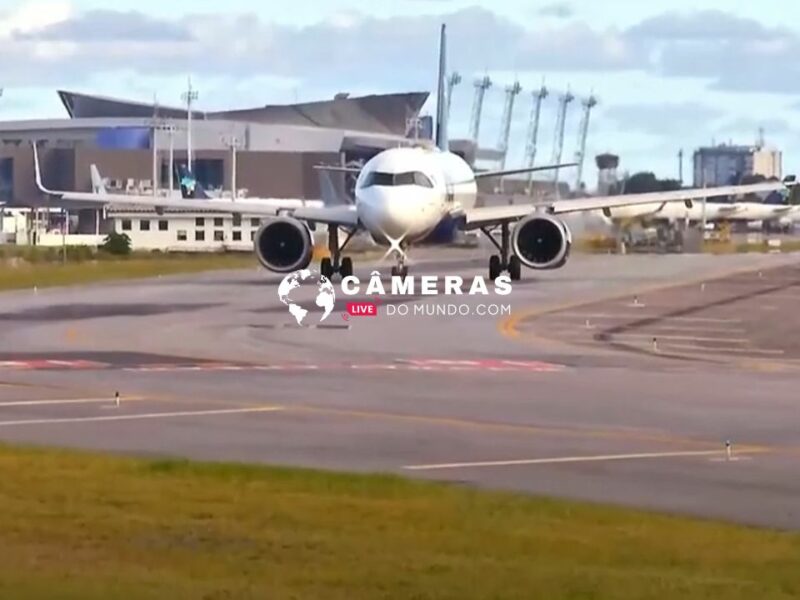 Câmera ao vivo do Aeroporto de Recife.
