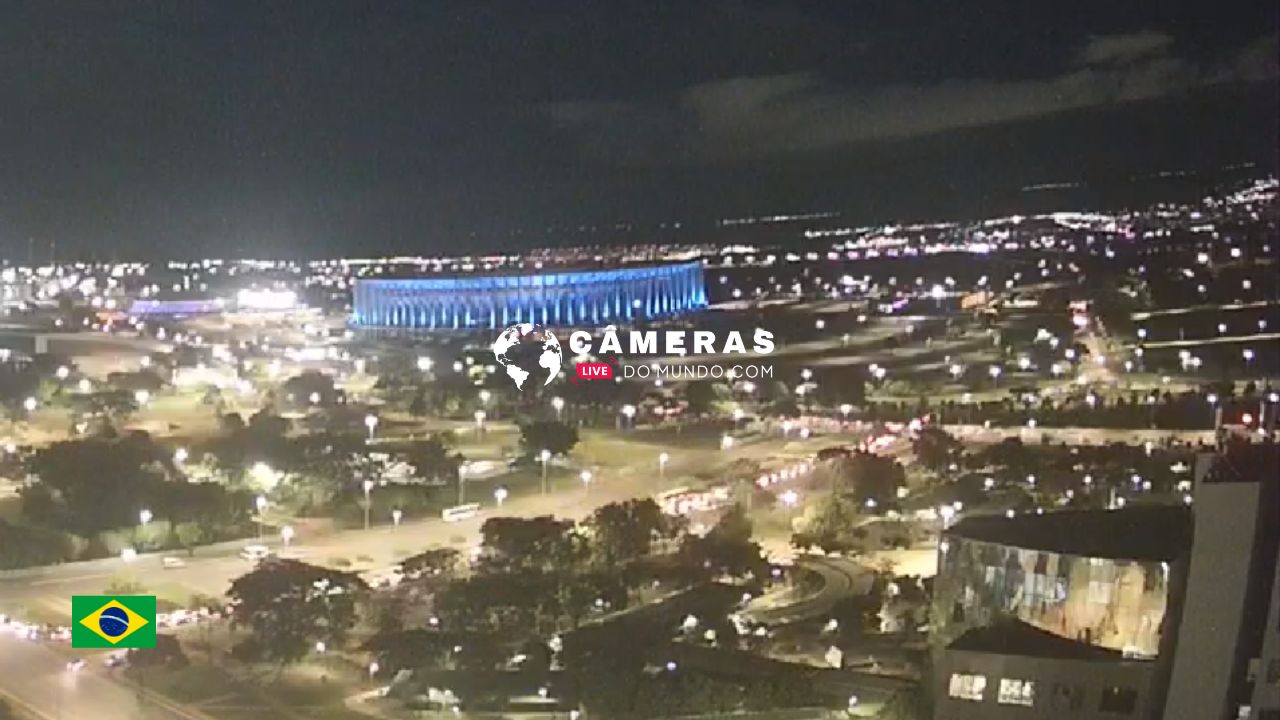 Câmera ao vivo Arena Mané Garrincha, Brasília, DF.